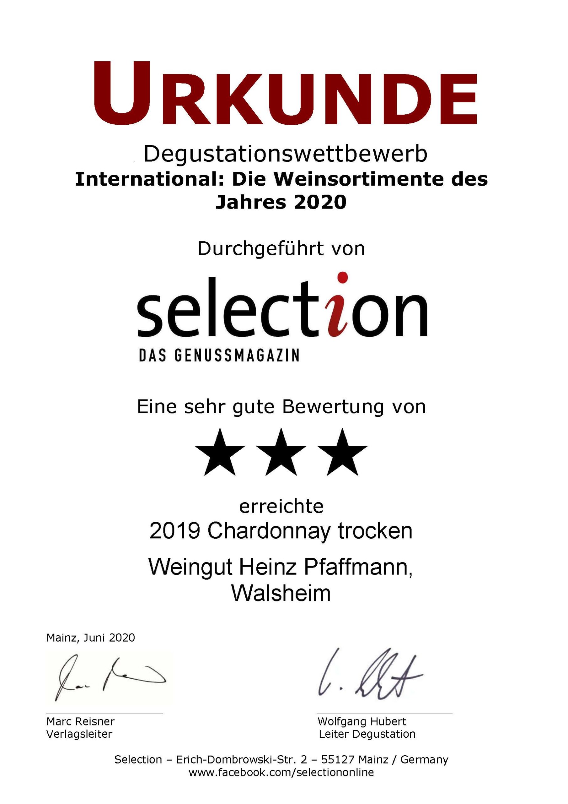 Selection 3 Sterne