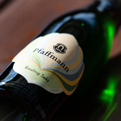 Riesling Sekt Flasche, Veganer Bio Sekt von 1616 Pfaffmann