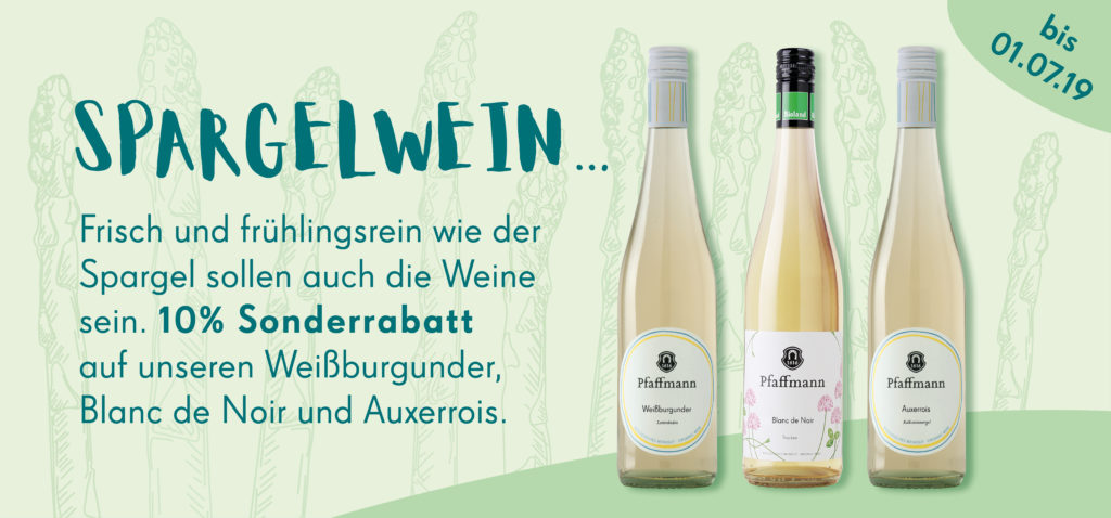 Spargelwein Angebot bei unser Online Shop.